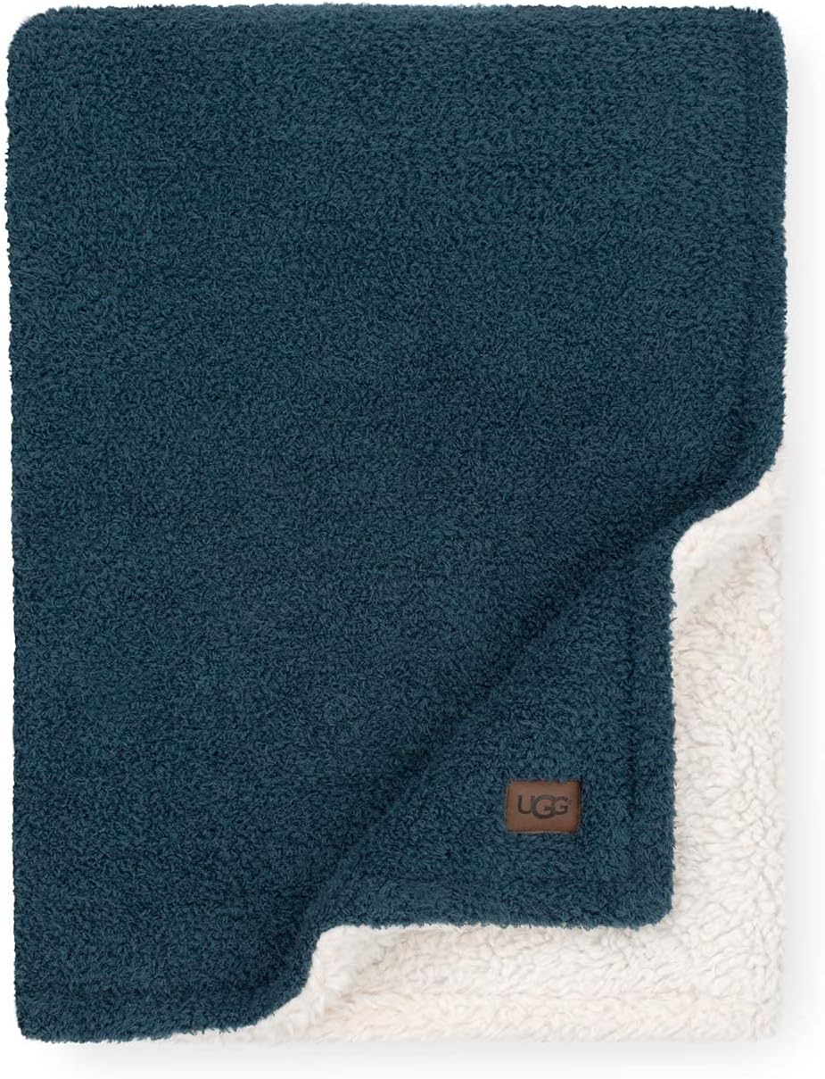 UGG Ana Knit Throw Blanket Plush Oversized Reversible