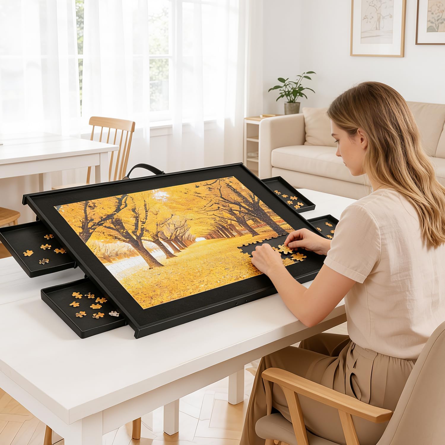 All-Metal 2000 Pieces Tilting Rotating Puzzle Board