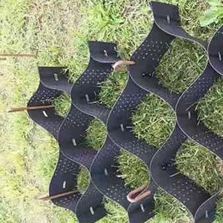 Grass Pavers Driveways, 2 Inch Depth Geogrid for Garden Slope Yard Walkways Landscaping, Honeycomb Ground Grid Paving Stabilizer with Drain Holes (Color : WxL, Size : 4m x 7m (13ft x 23ft))
