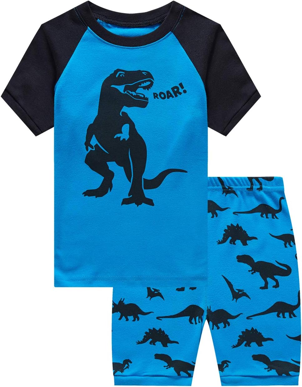 Family Feeling Boys Summer Pajamas Sets Short 100% Cotton Pjs