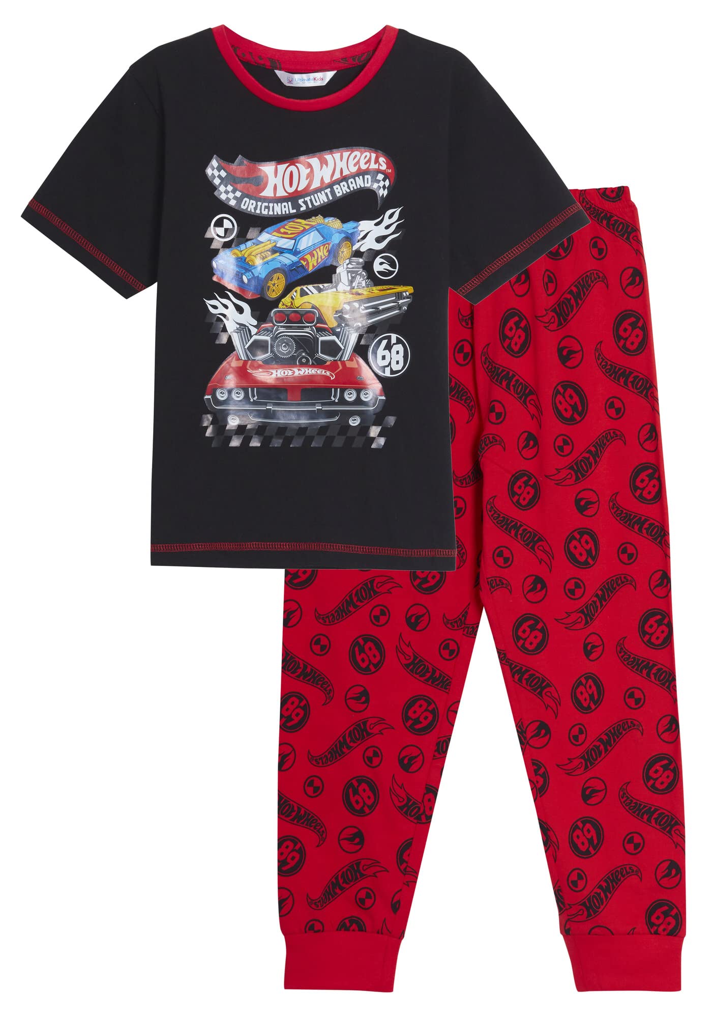 Hot Wheelsboys Pyjamas Kids Racing Cars Full Length Pjs Set