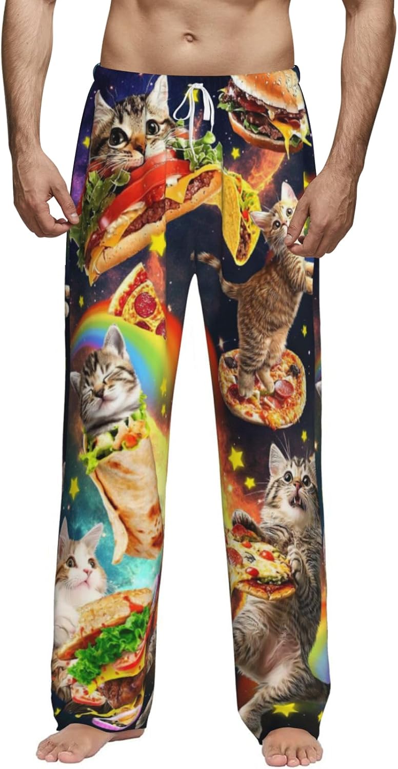 Nebrpio Mens Pajama Pants Soft Lightweight Men's Pajama Bottoms Sleep Lounge Pants For Men With Pockets Drawstring