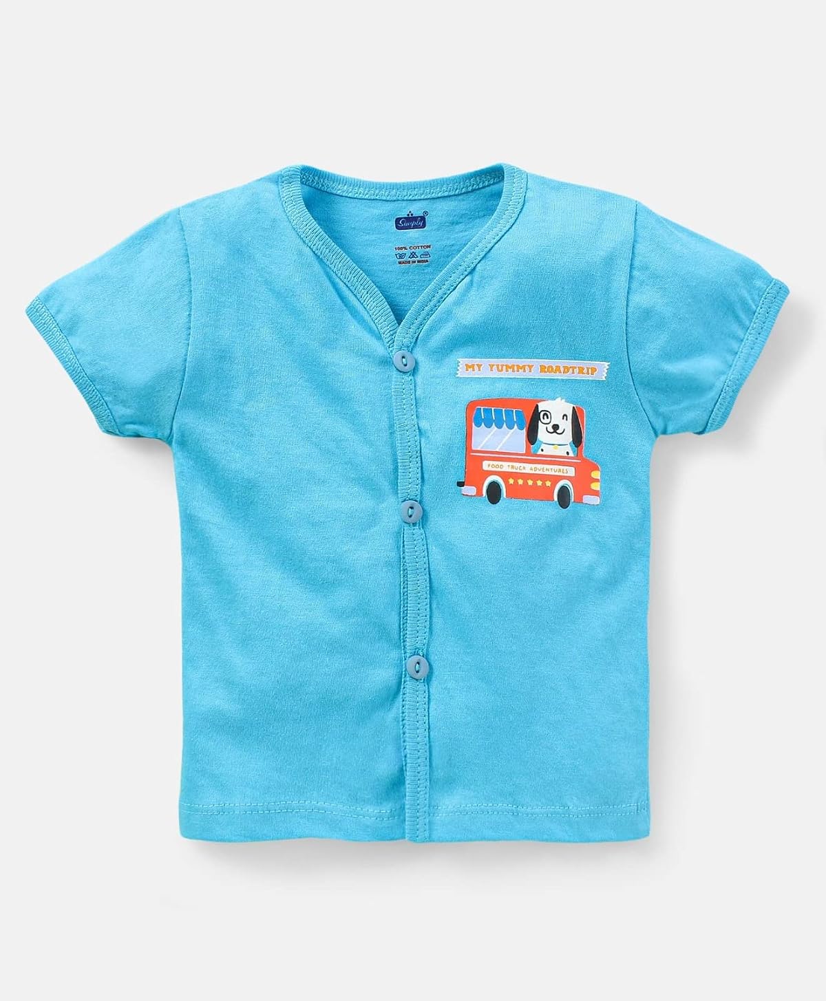 KIKE Front Open Half Sleeves Jablas for Baby Boy Pack of 3