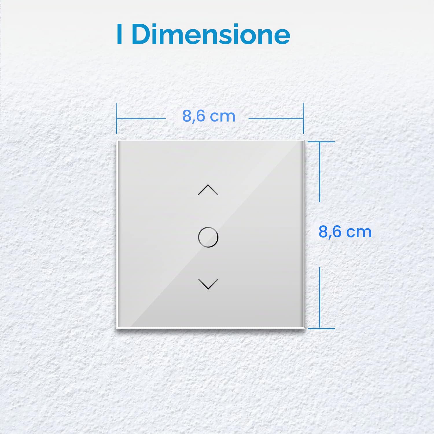 meross Interruttore WiFi per tapparelle WiFi, Switch Tattile Controllo APP, interruttore per tende da finestra compatibile con Alexa, Google Home e SmartThings, comando vocale e controllo remoto