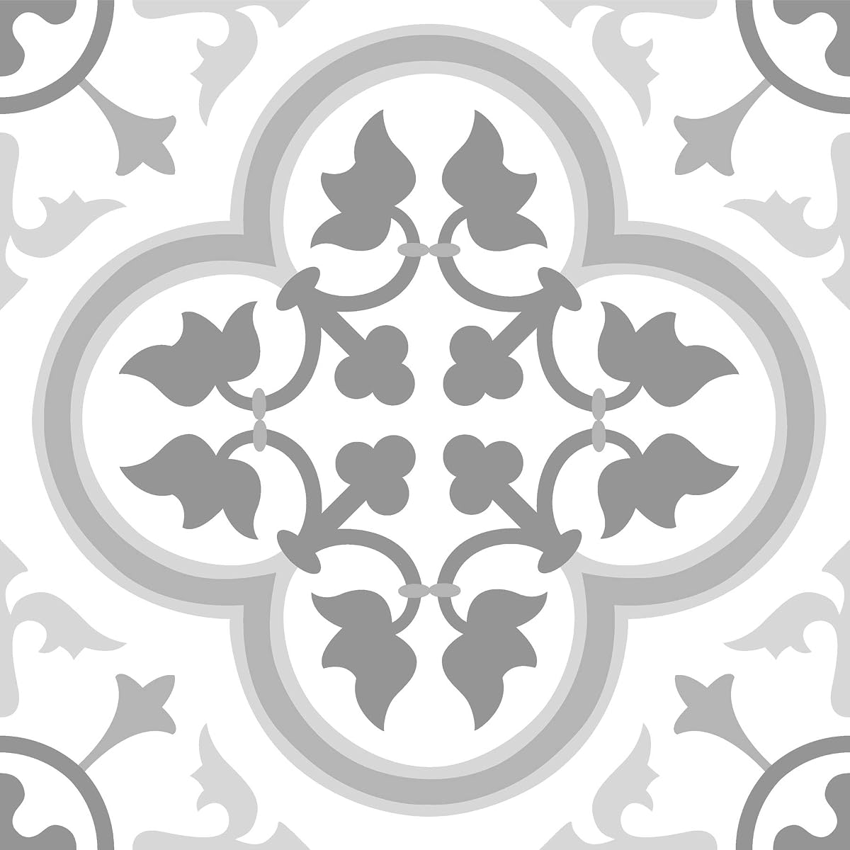 FloorPops FP2953 Remy Peel & Stick Floor Tiles, Grey