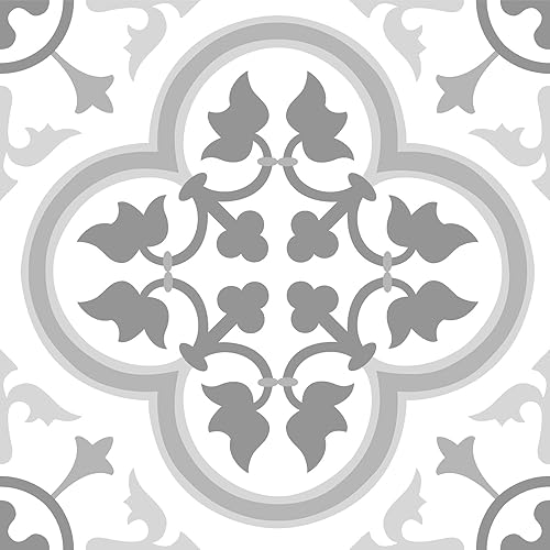 FloorPops FP2953 Remy Peel & Stick Floor Tiles, Grey