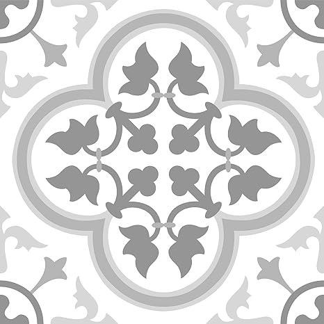 FloorPops FP2953 Remy Peel & Stick Floor Tiles, Grey