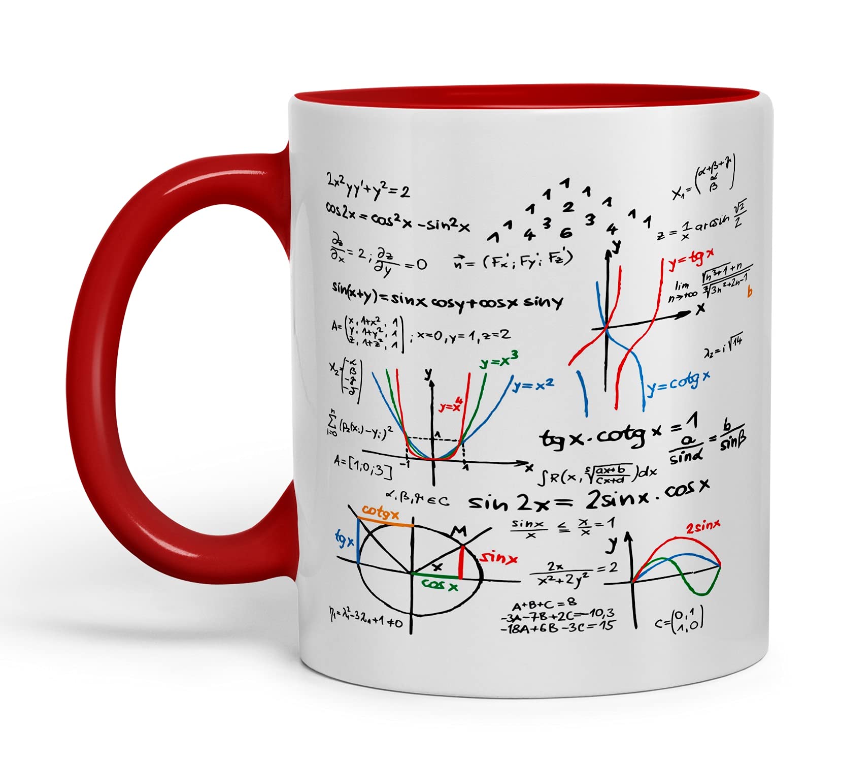 MAYA CREATION Math Calculations Printed Gift for Birthday Wife, Couple, Friends, Lover, Sister, Daughter, Beautiful Mug 11 Oz (Red 3 Tone)