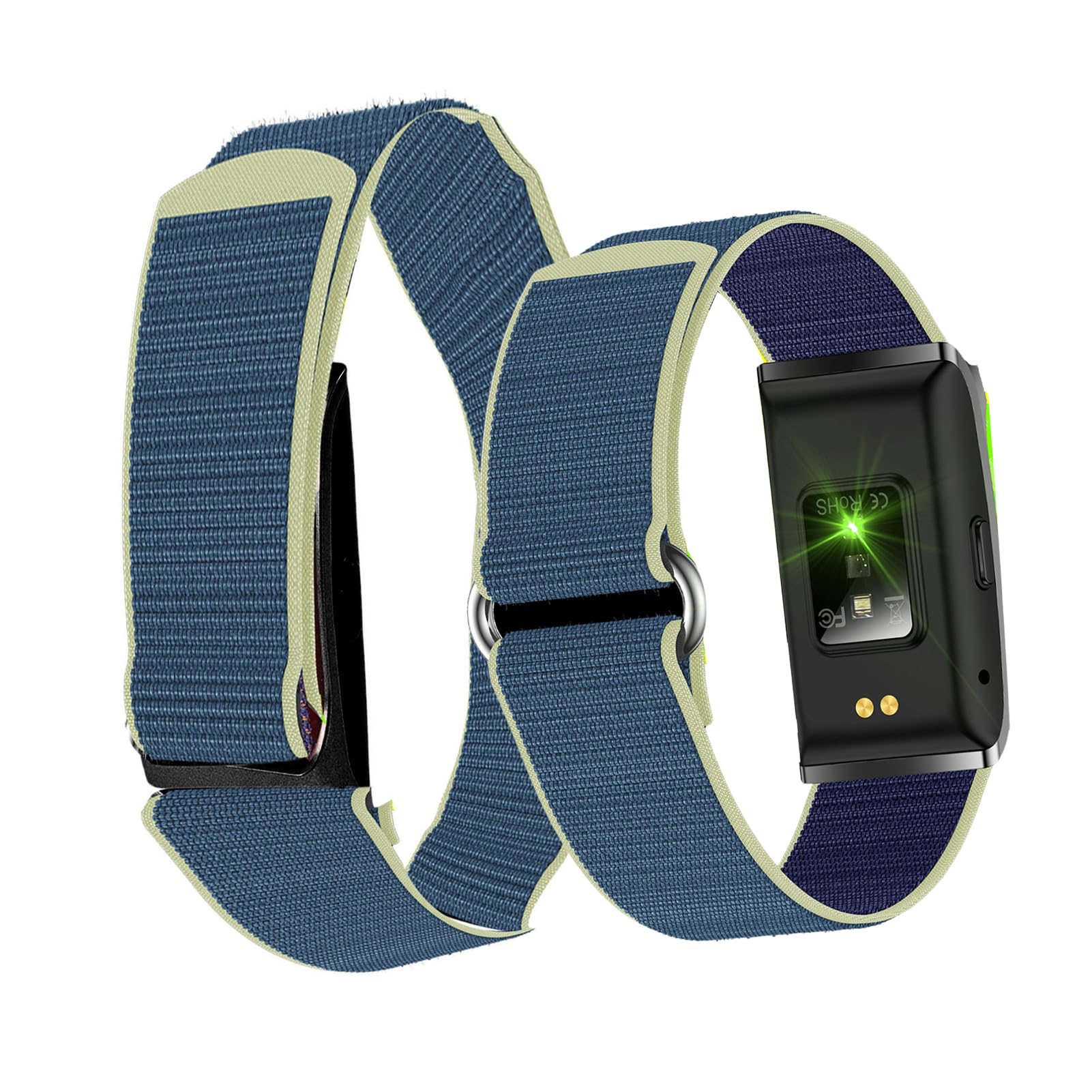 YUEHISY Smart Bracelet, Activity Fitness Tracker, Sleep Tracking, 127 Sports Modes, Call Reminder Alarm Clock Camera Control, for Running Fitness (Blue)