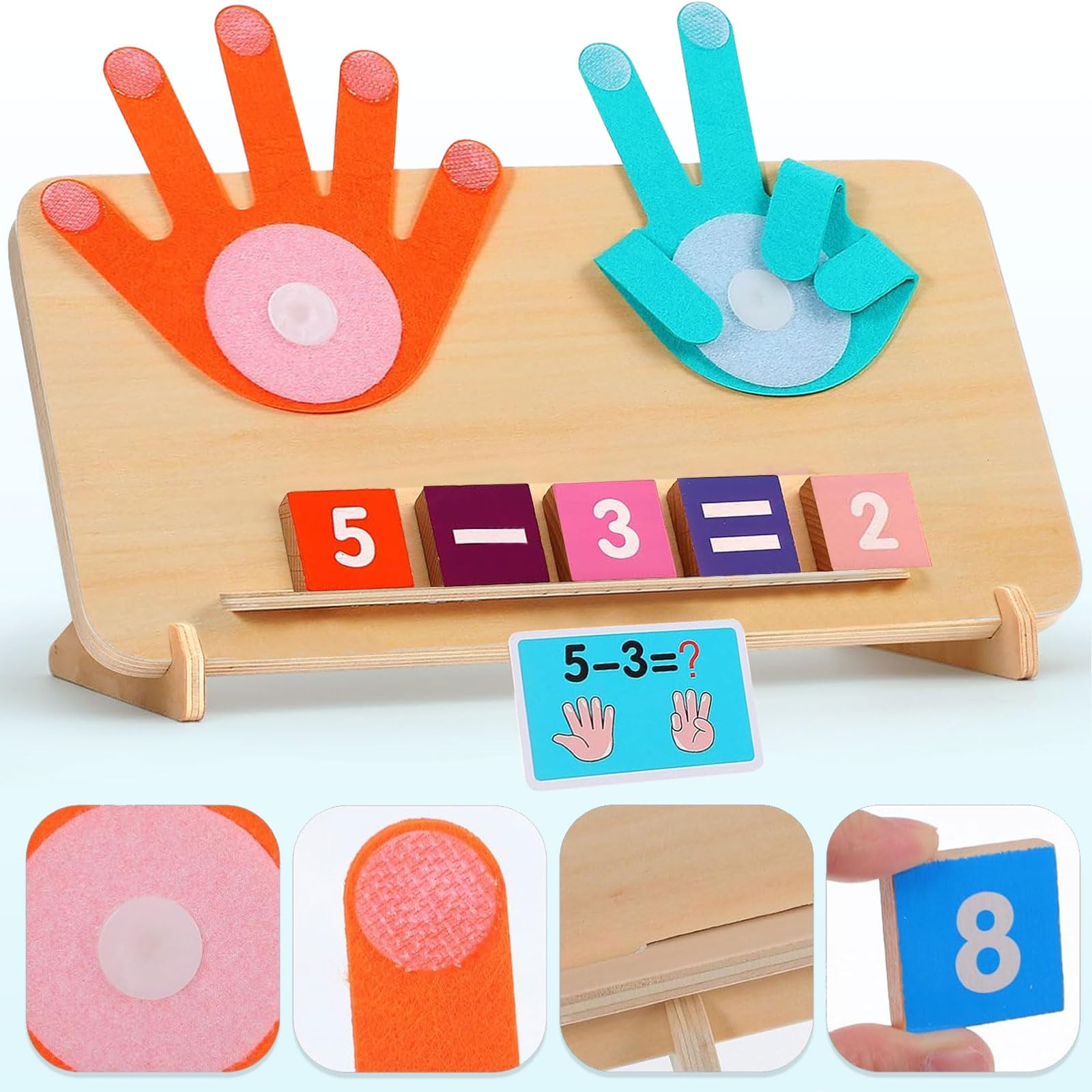 Leren Tellen - Houten Leerspel - Toys and Tools – Educatief & Sensorisch Speelgoed