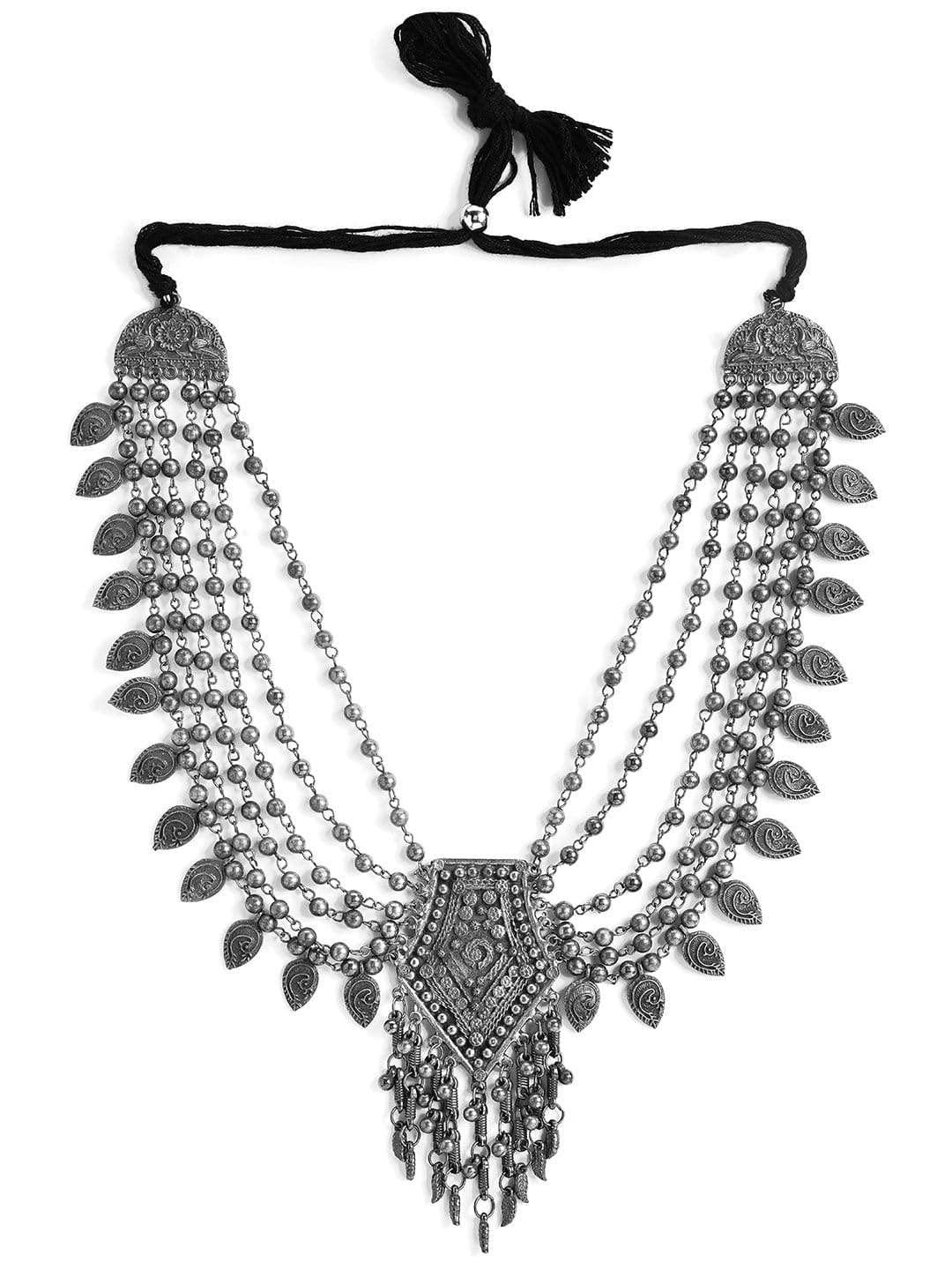 ICONIC DEEVA Long Necklace For Collage Going Girls & Women | Tribal Jewelry Necklace