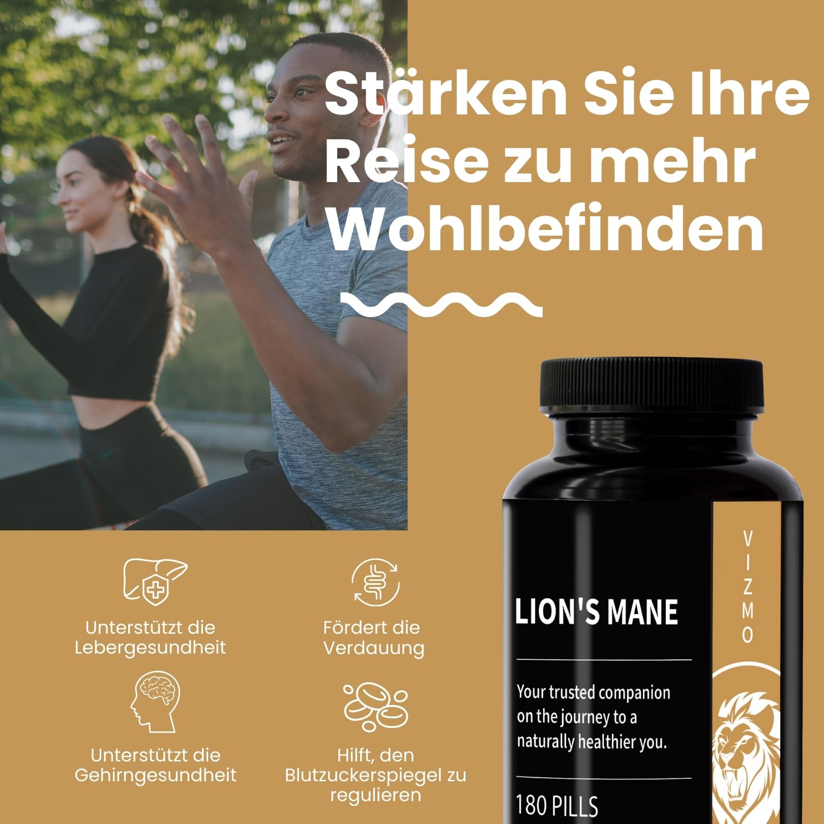 Kognitive Funktions- & Fokus-Stack (2-in-1) für Fokussuchende mit aktivem Lebensstil – Uridinmonophosphat & Löwenmähne-Pilzextrakt für tägliche mentale Klarheit und strukturierte Fokusunterstützung