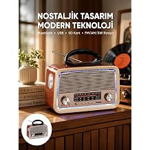 Nostalji Bluetooth Radyo FM AM SW Ah ap Eskitme Tasar m Yeni Nesil