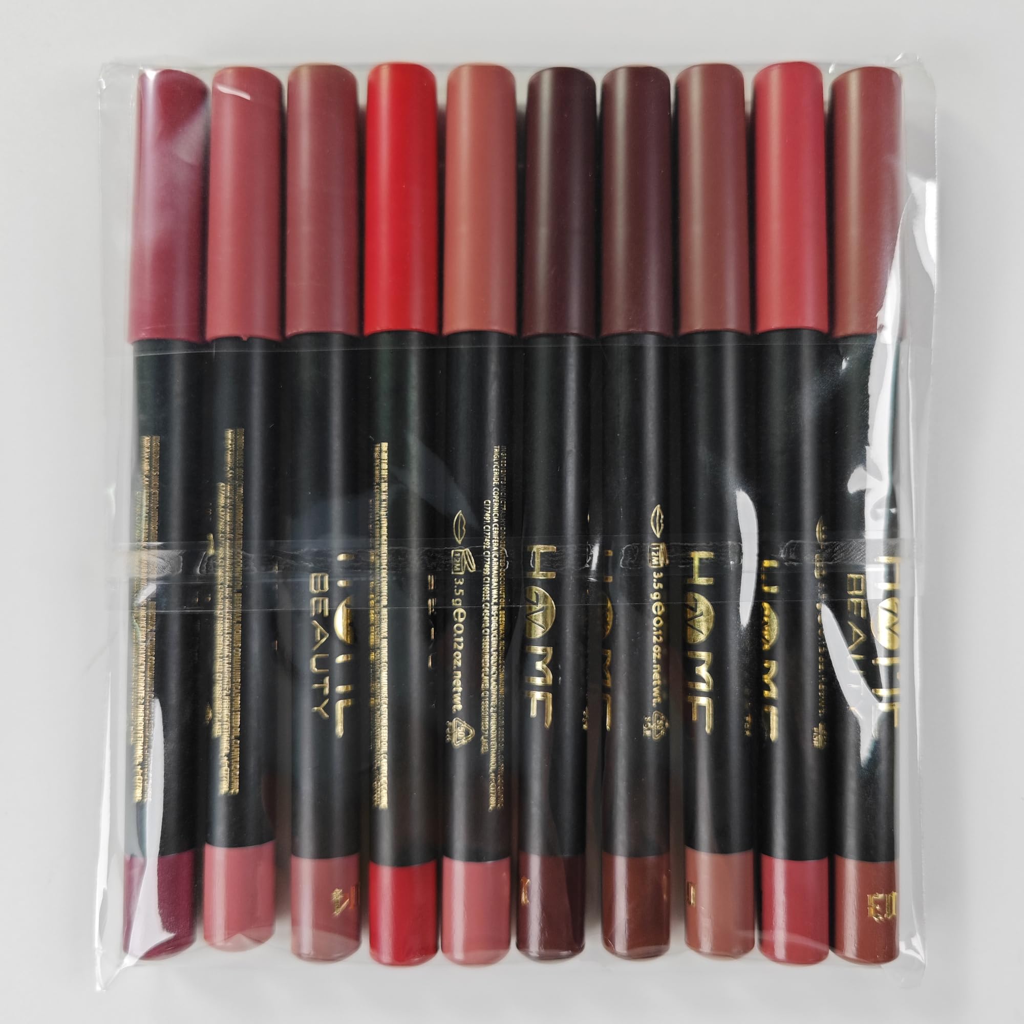 Lippenstift-Set, matt, 10 Stück, hochpigmentiert und langanhaltend (Set A, 10 Stück (1 Packung)