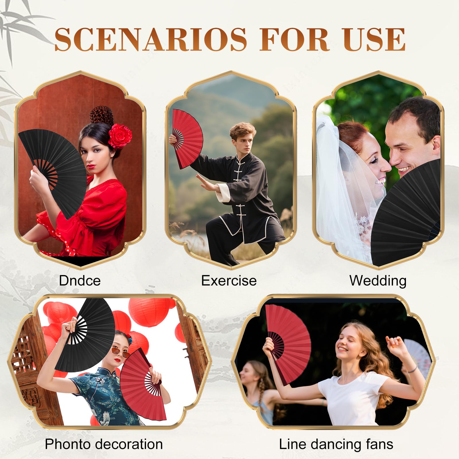 Fans For Dancing Foldable Hand Fan - Foldable Popping Fans For Dancing & Events, Mixed ...