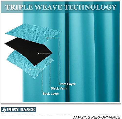 Vista 254 de PONY DANCE - Cortinas opacas con ojales, se venden como 2 piezas Blanco grisáceo