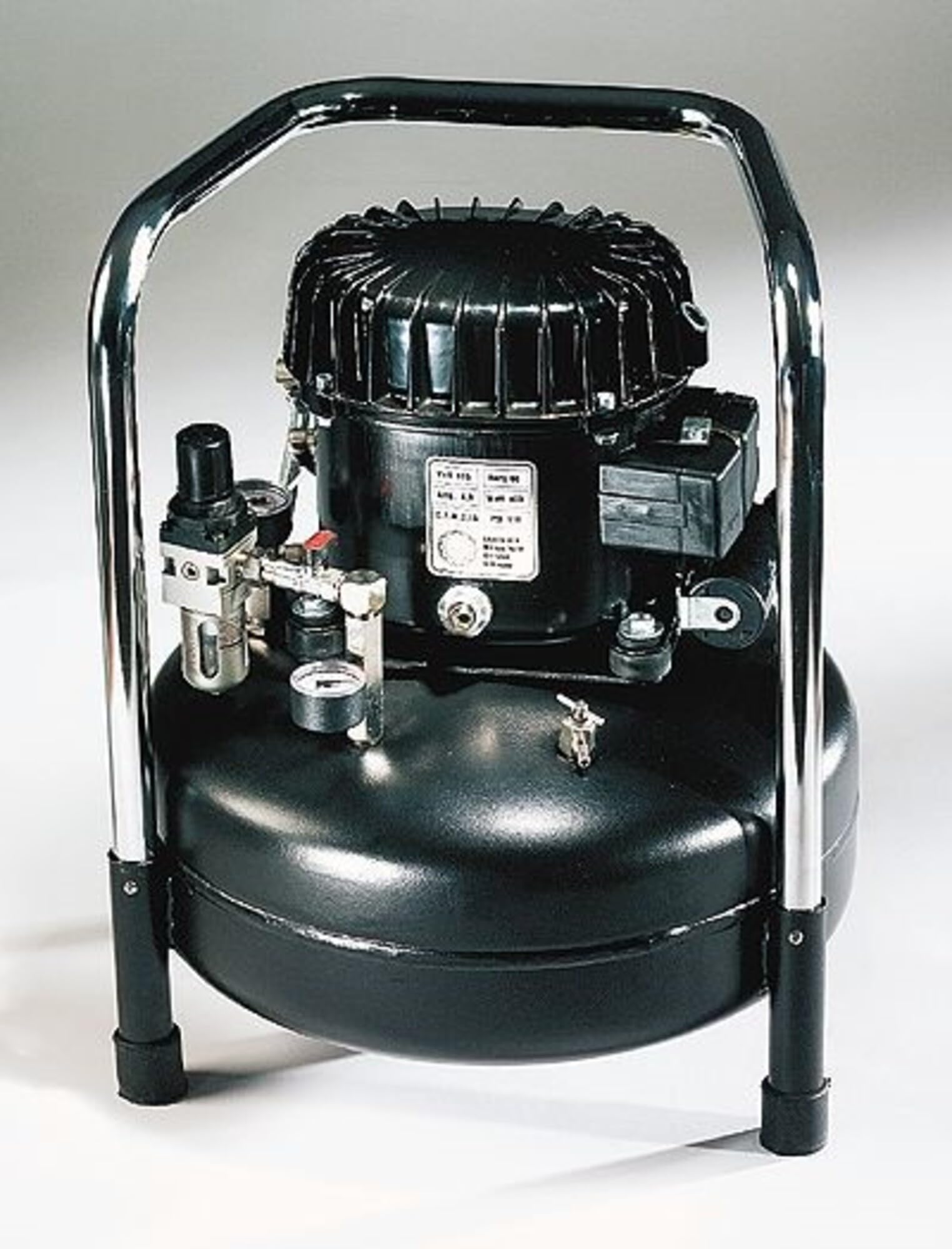 Werther P30-TC 220V Ultra-Quiet Oil-Lubricated Air Compressor, 1.05 cfm/0.93 gal Tank; 220V