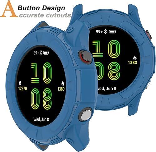 Miniatura 4 de Miimall Compatible con Garmin Forerunner 255S Caso, resistente a los arañazos, TPU Militar Funda protectora para Garmin Forerunner 255S255S Music