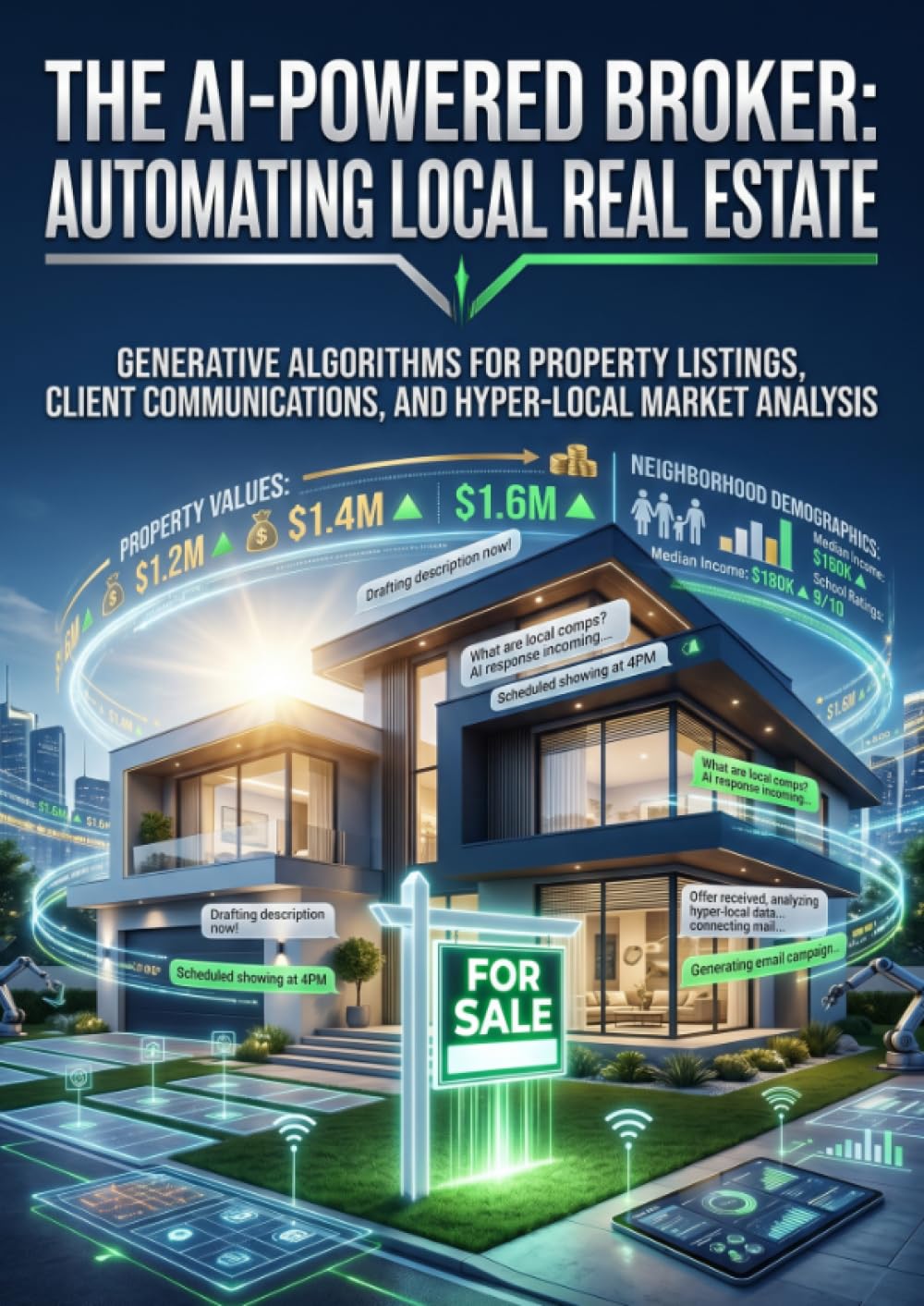 The AI-Powered Broker: Automating Local Real Estate: Generative Algorithms for Property Listings, Client Communications, and Hyper-Local Market Analysis