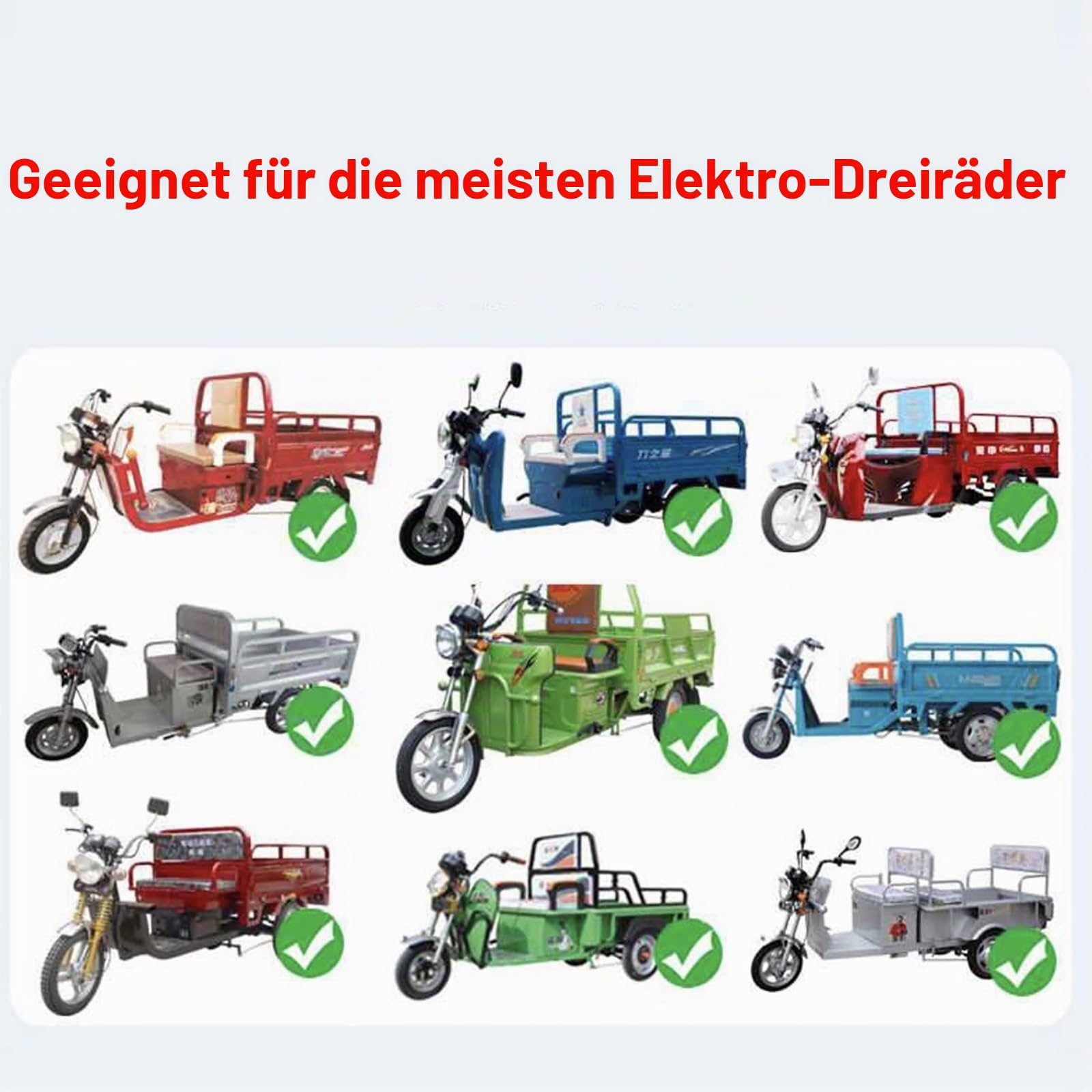 SANBENGZI Elektrisches Fracht-Dreirad-Planenszelt – Elektro-Dreirad-Abdeckung, 3-Rad-E-Trike-Markise für Liefer-Elektro-Trike