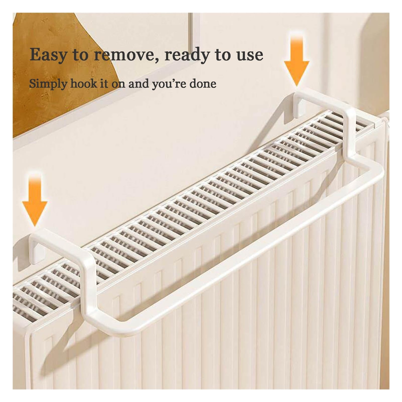 Soporte para Radiador, Tendedero Desmontable Estante para Radiador Baño Fácil Limpiar para Dormitorio Pasillo Salón Apartamento (19.6in/50cm)