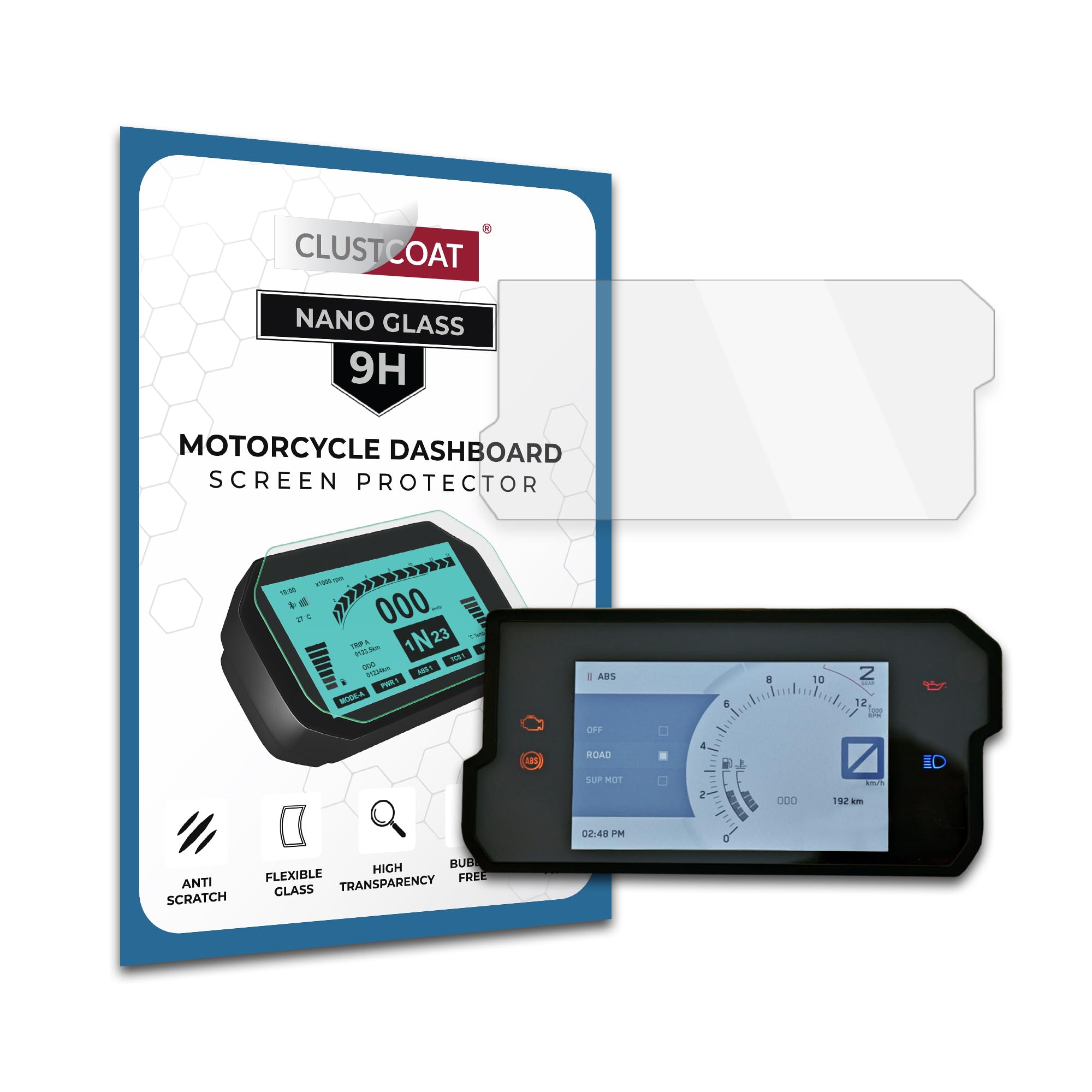CLUSTCOAT 9H Nano Glass Motorcycle Instrument Cluster Screen Protector for KTM Duke 390 2017+ / 390 Adventure 2020+ / RC 390 2022+, Pack of 1 (B093723GFS) Amazon Price History, Amazon Price Tracker