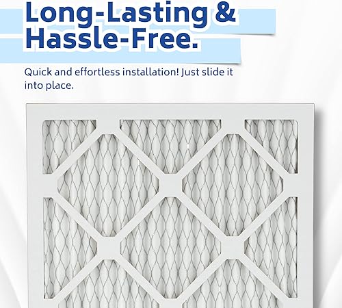 Miniatura 6 de Handua Filtro de aire MERV 8 de 20 x 25 x 1, filtro de repuesto de aire de CA chapado para horno, paquete de 4 (tamaño real 19.75 x 24.75 x 0.75
