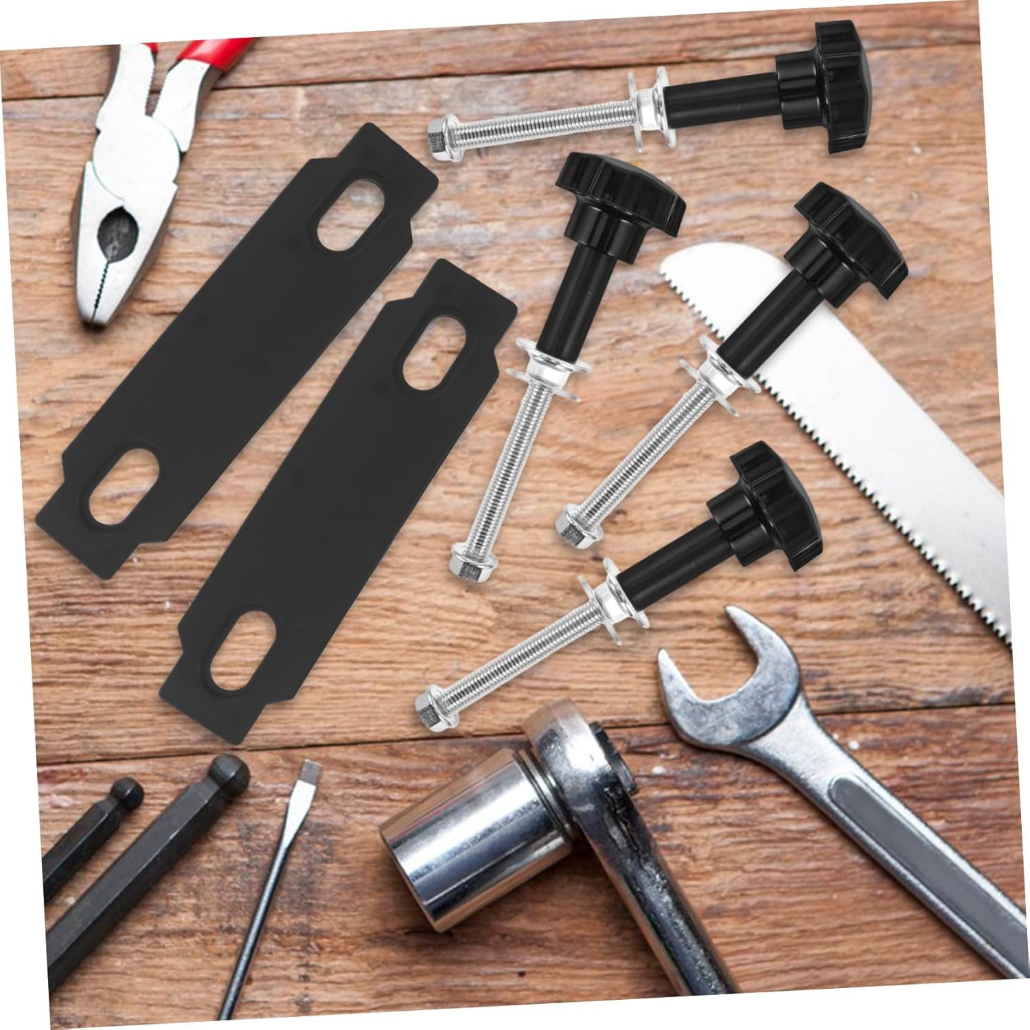 1set Mounting Kit for Traction Boards Lightweight Track Attachment for Off-Road Vehicle Roof Racks Easy Installation and High Strength Design