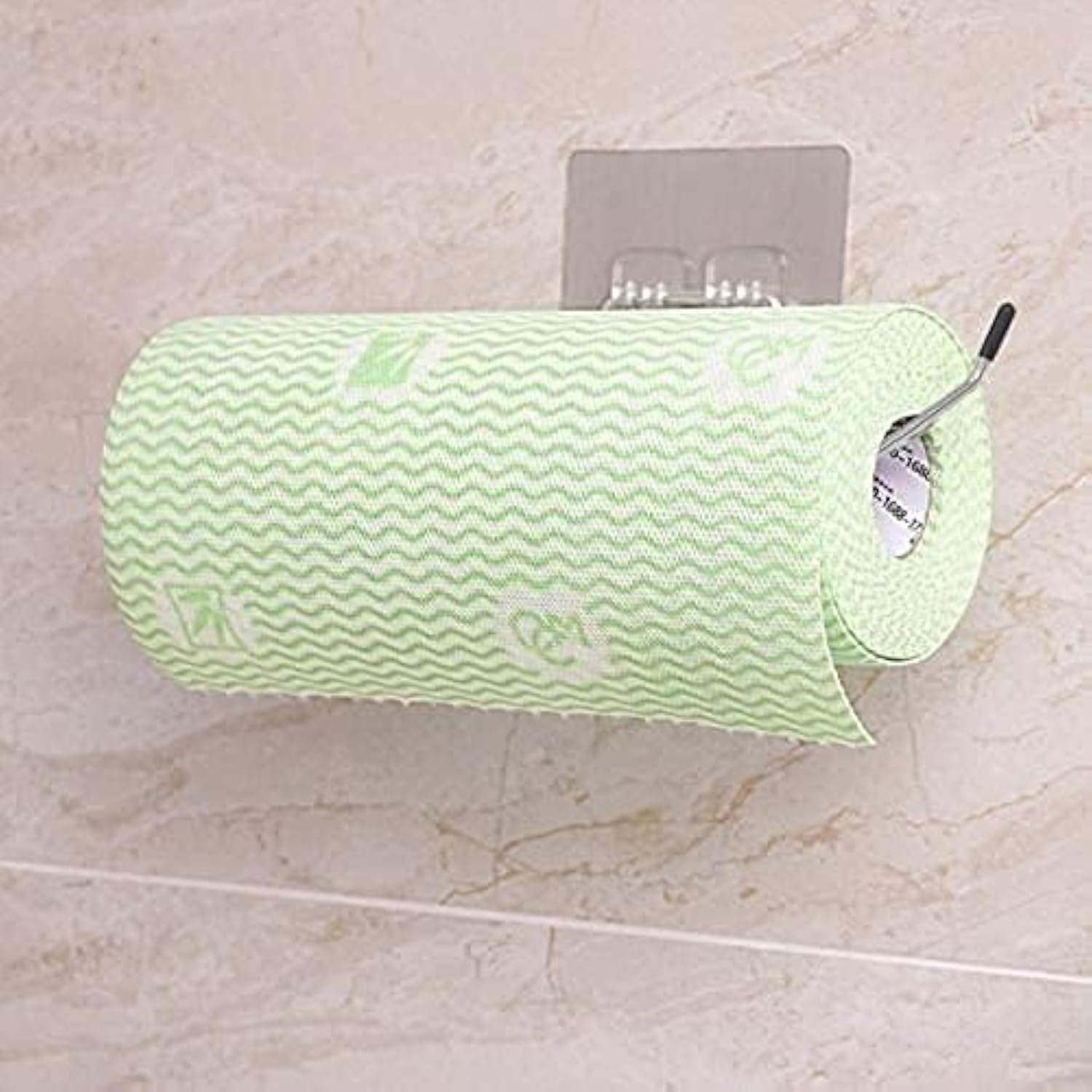 Swadhin Stainless Steel Self Adhesive Magic Sticker Towel Holder Ring for Bathroom Hand Towel Napkin Hanging Holder Modern Kitchen Towel Hanger Wall Mount Toilet Paper Holder Tissue Paper Stand
