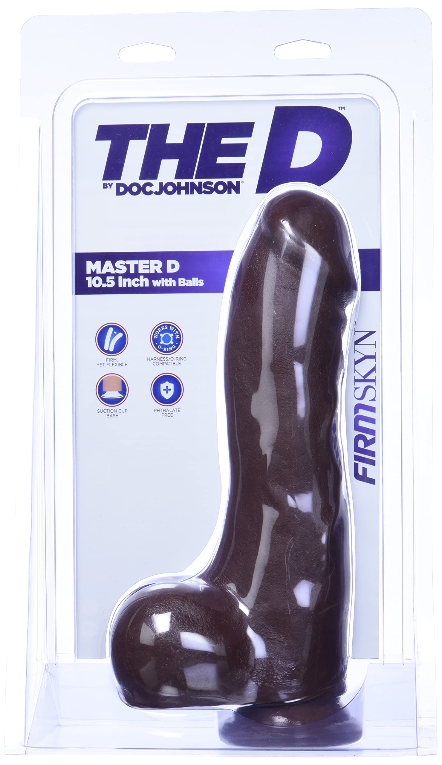 The D - Master D - 10.5 Inch With Balls Firmskyn - Chocolate