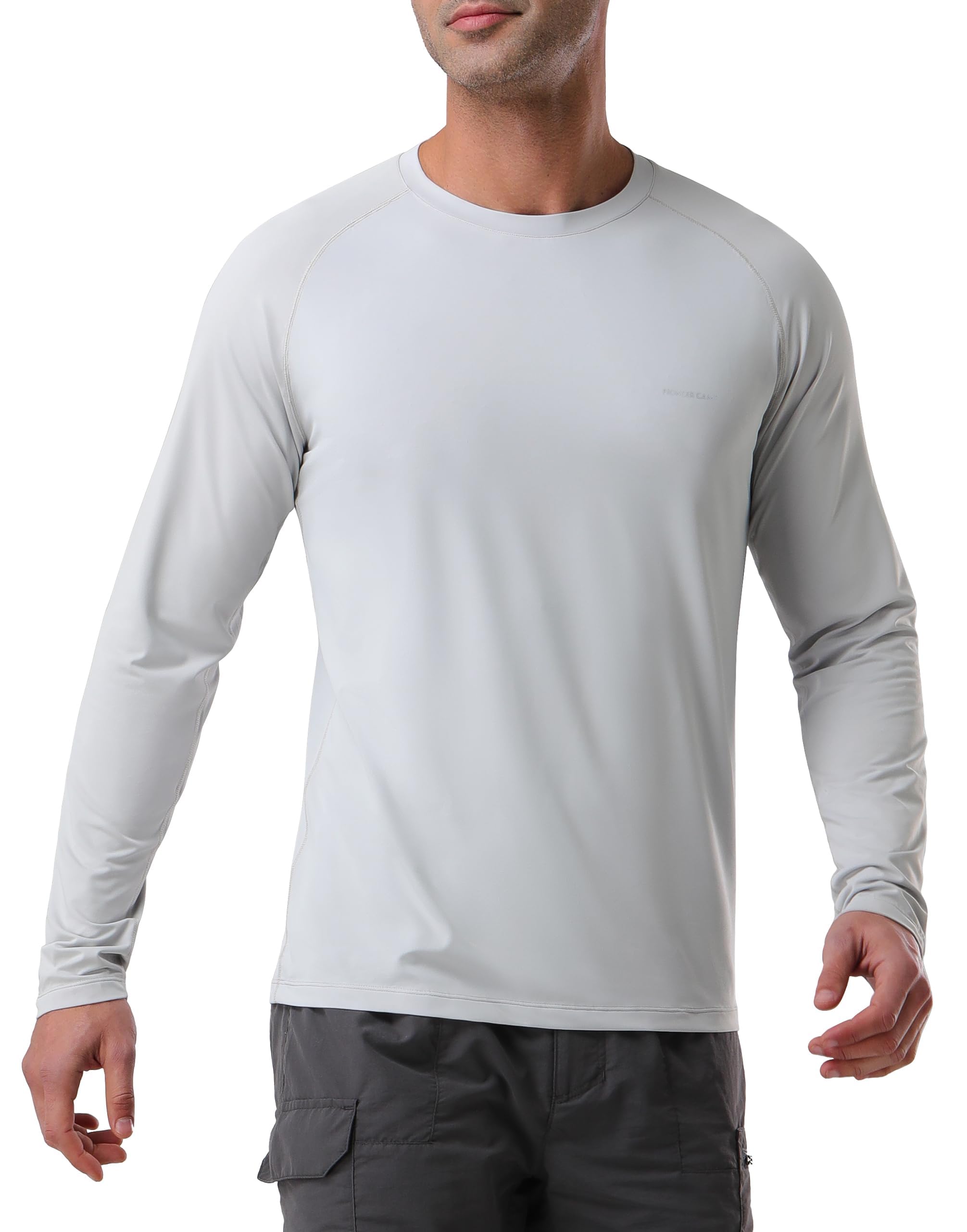 Pioneer Camp Men's Sun UV Protection SPF Shirts UPF50+ Rash Guard Long Sleeve Lightweight Hiking Quick Dry Running Swim Shirt