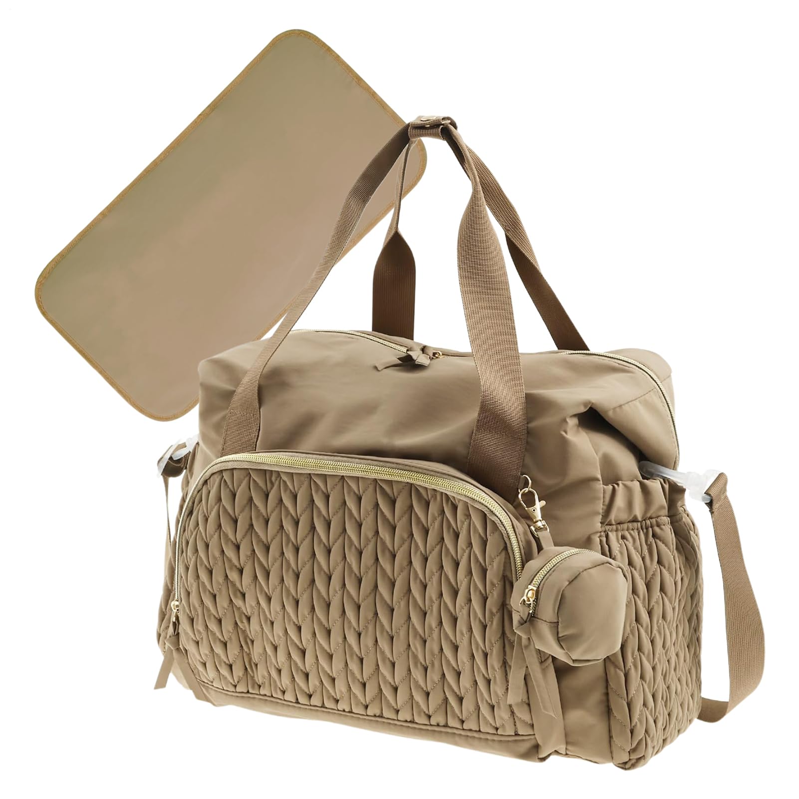 Borsa per pannolini da viaggio, borsa a tracolla, borsa per pannolini per bambini, grande capacità con ciuccio, borsa per il lavoro portatile, zaino, accessori per bambini per la casa, i viaggi