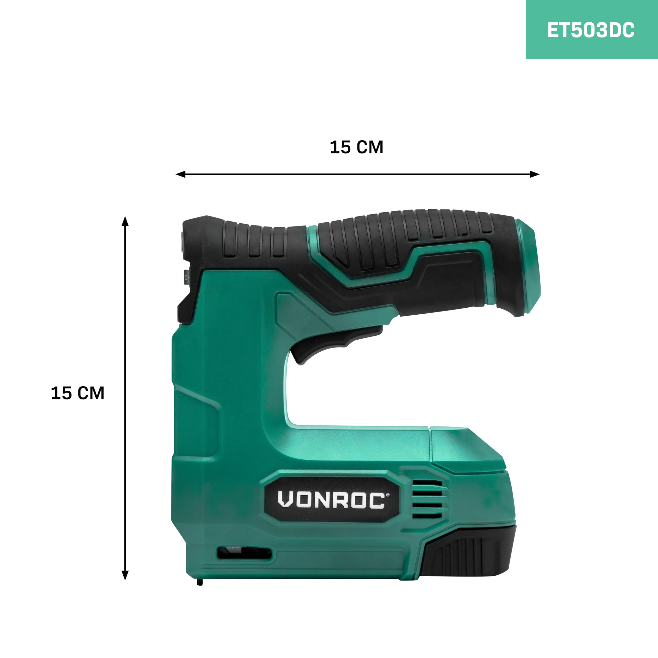 VONROC Akku Tacker & Nagelpistole - 2in1 Tacker für Holz, 4V Akku Nagler - Inkl. 900 Tackerklammern, 300 Nägel, 30 Schuss pro Minute