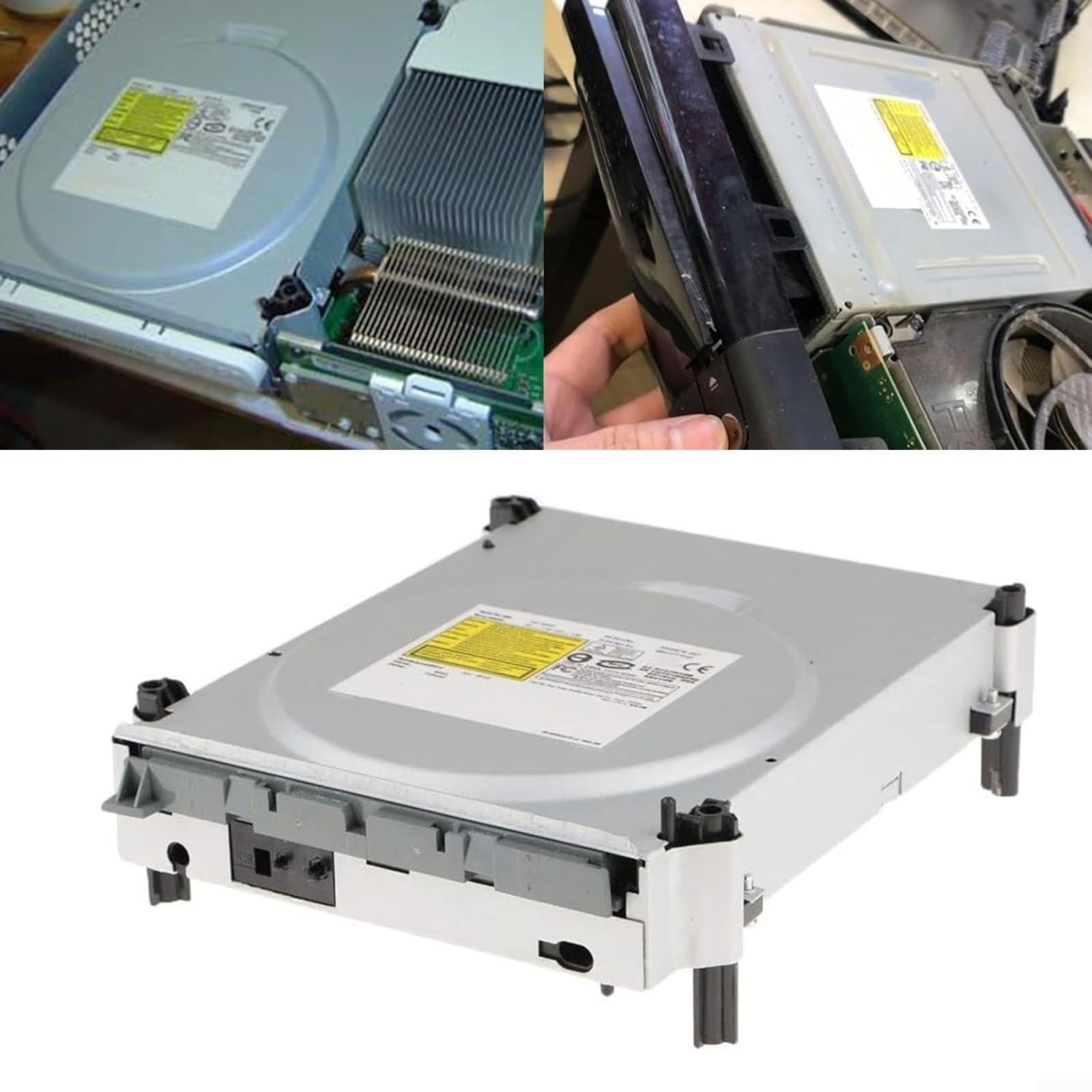 Lite On DG-16D2S 09C Lecteur de disque optique pour Microsoft, Xbox 360 Console interne DVD de remplacement pour restaurer le jeu et pour les fonctions de lecture multimédia