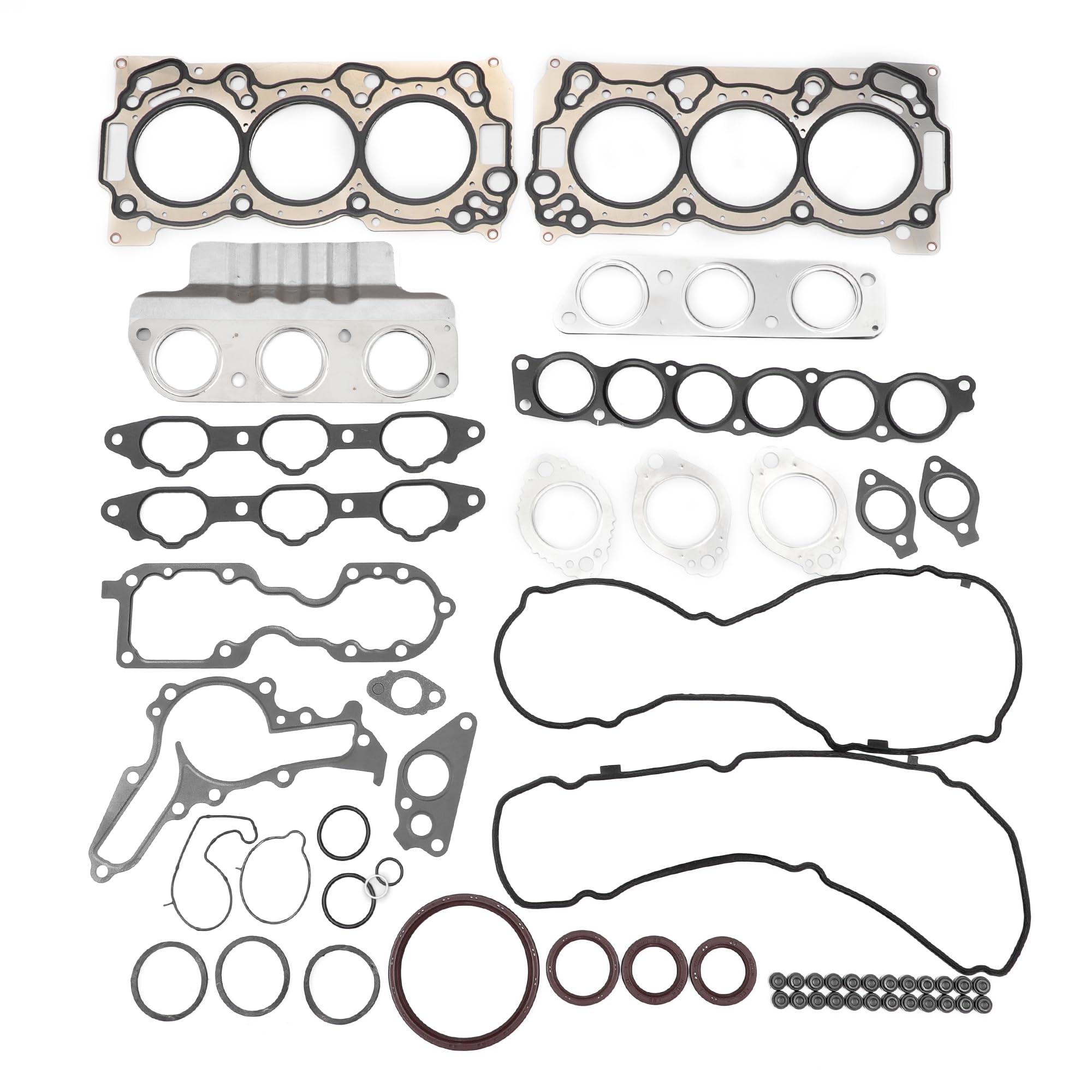Kit De Juntas De Culata No.1000B786 para Mitsubishi 6B31 | 1 Set, Goma Metal, Resistencia A Altas Temperaturas, Rendimiento Estable, Fácil Instalación, Juego De Juntas De Válvula