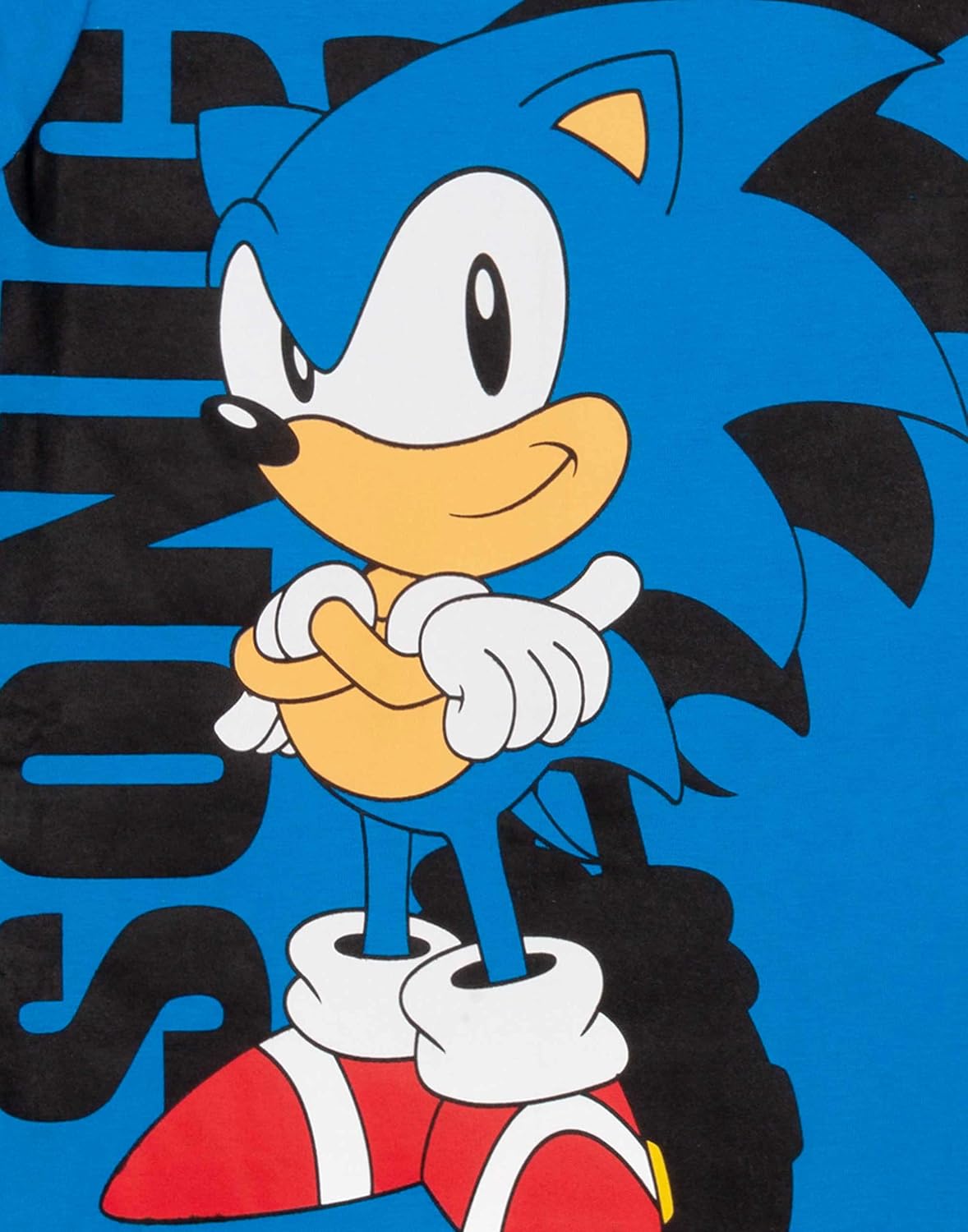Sonic The Hedgehog T Shirt Boys Blue Supersonic Game Kids Top (6-7 Years)