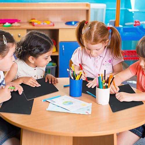Miniatura 4 de 12 letreros colgantes de pizarra de doble cara a granel, pizarras pequeñas borrables con cuerda para colgar para bodas, fiestas de cumpleaños,