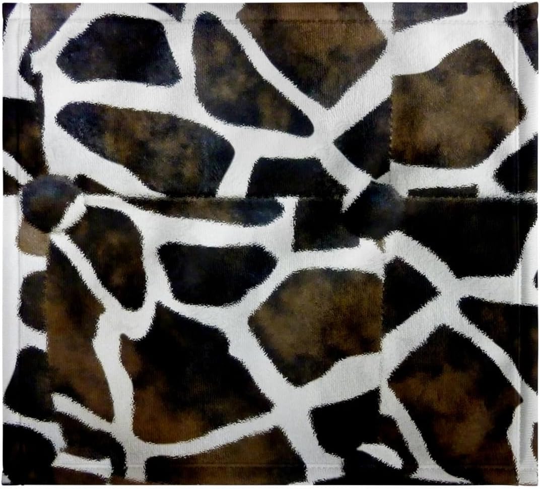 3dRose Abstract Giraffe Print 22x30 Bath Hand Pool Towel