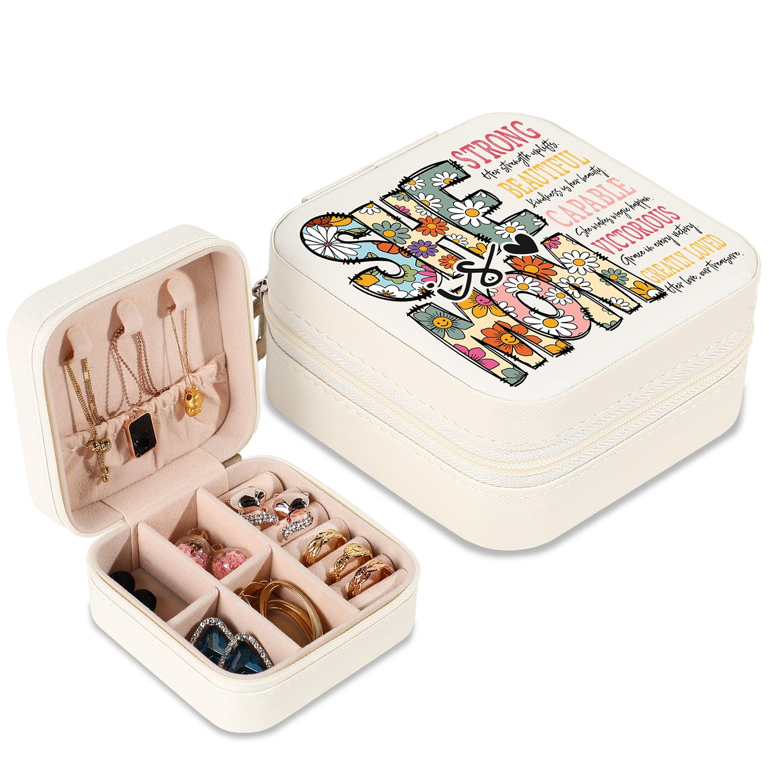 Gifts for Mom Mom Birthday Gifts Gifts for Moms Mothers Day Gifts Small Jewelry Box Travel Jewelry Case