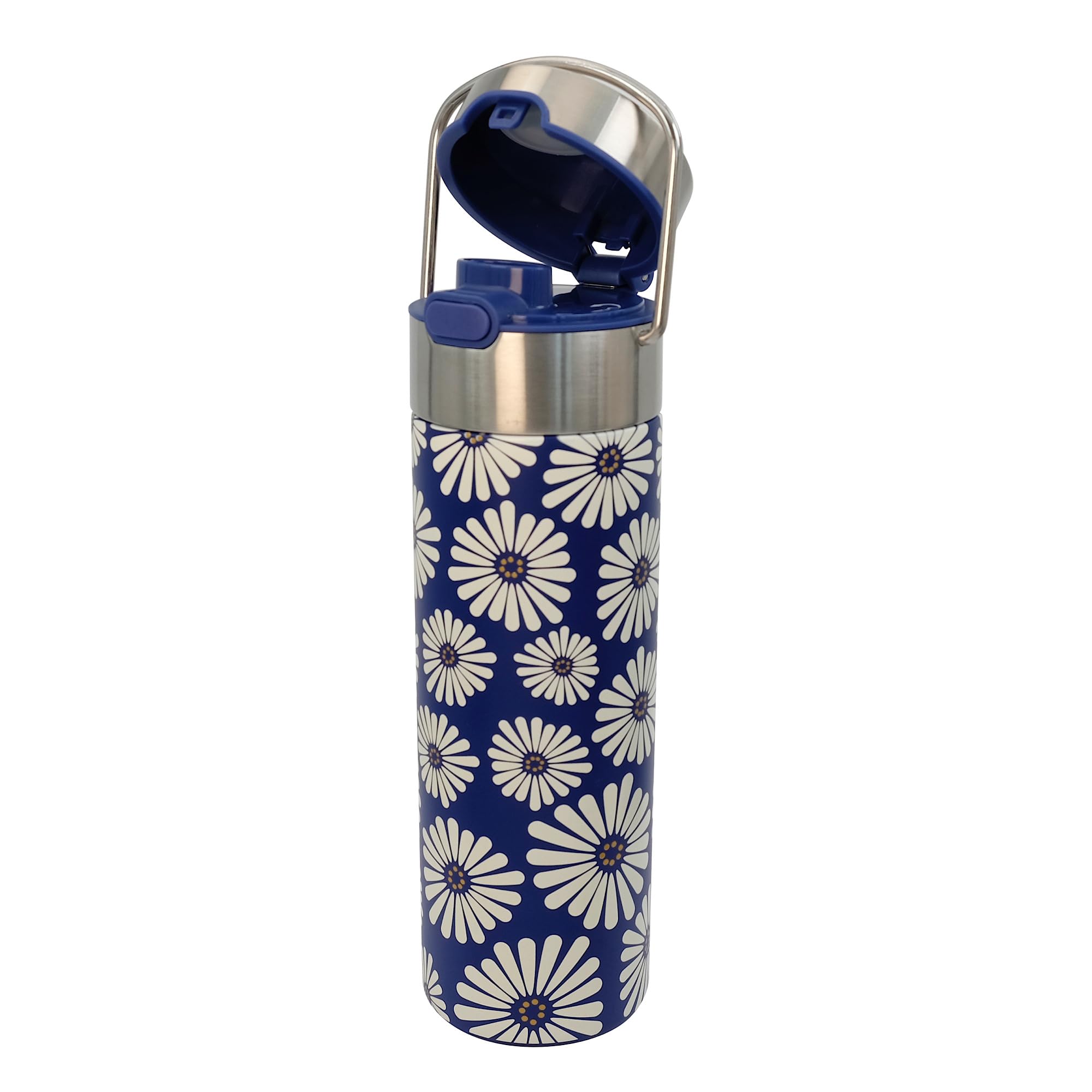 Eigenart LEEZA Amami 11004 - Botella térmica de acero inoxidable con cierre deportivo y colador, sin BPA, 500 ml