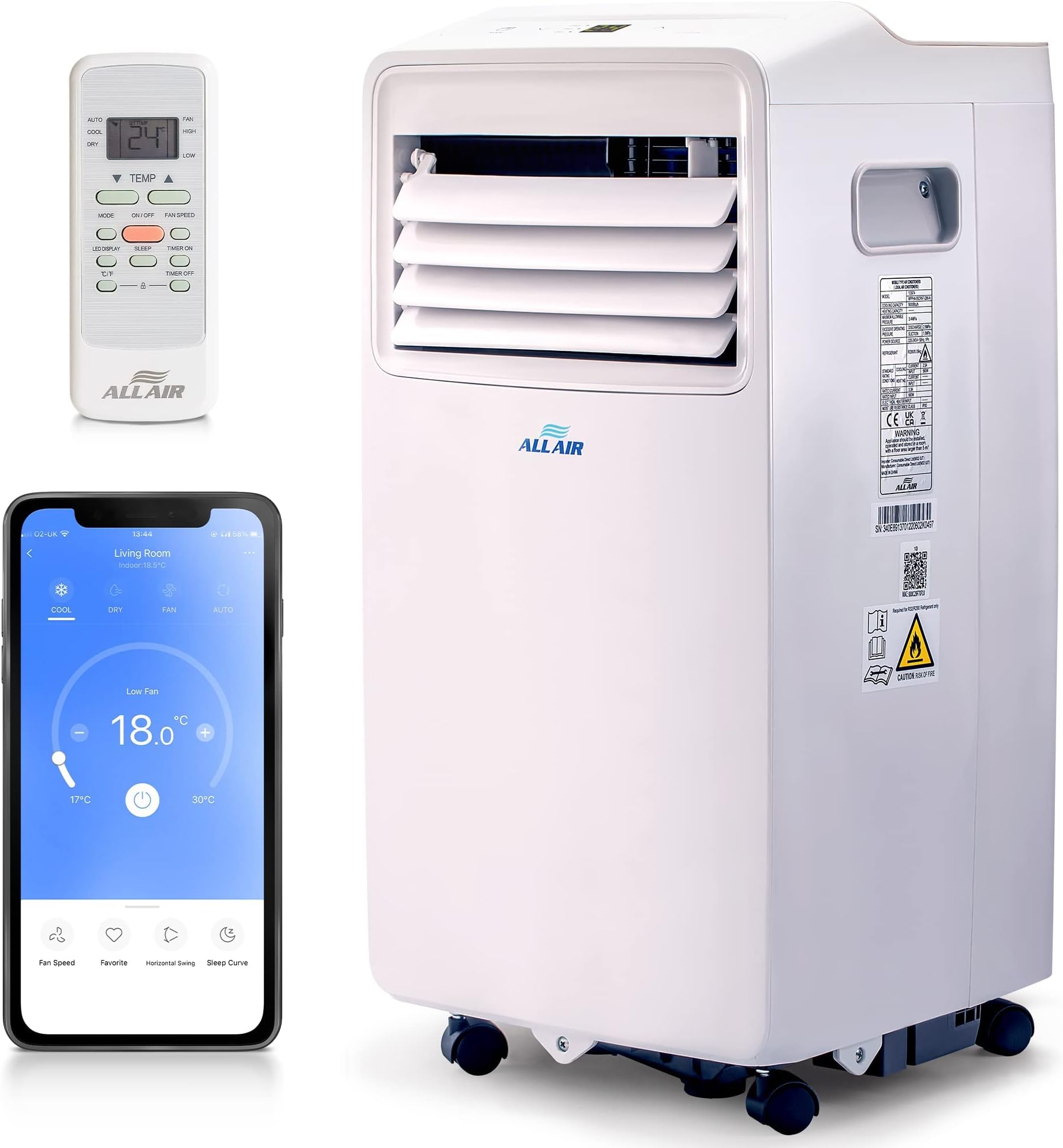 Rhino AC9000 Portable Air Conditioning Unit 230V (H03620) Amazon.co