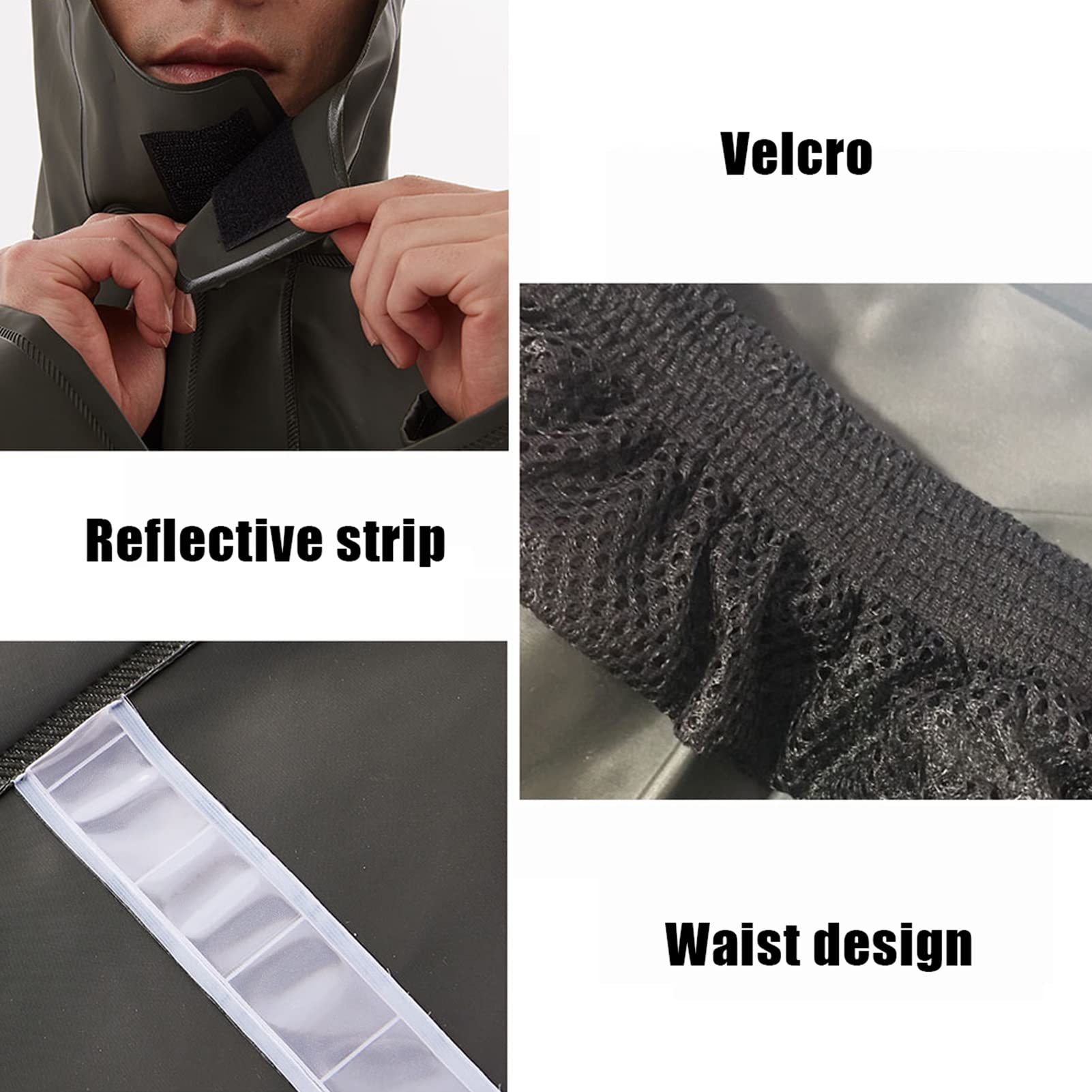 Traje de lluvia Hombres Comprobación de lluvia impermeable Chaqueta y pantalones Conjunto de lluvia a prueba de viento Abrigo de lluvia transpirable Unisex para senderismo, Ciclismo, Viajar, Pesca