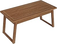 Vista 9 de Tribesigns Home Office Executive Desk: 55 Inches Wooden Computer Desk with Drawer, Mid-Century Modern Study Writing Table, Rustic PC Laptop Desk