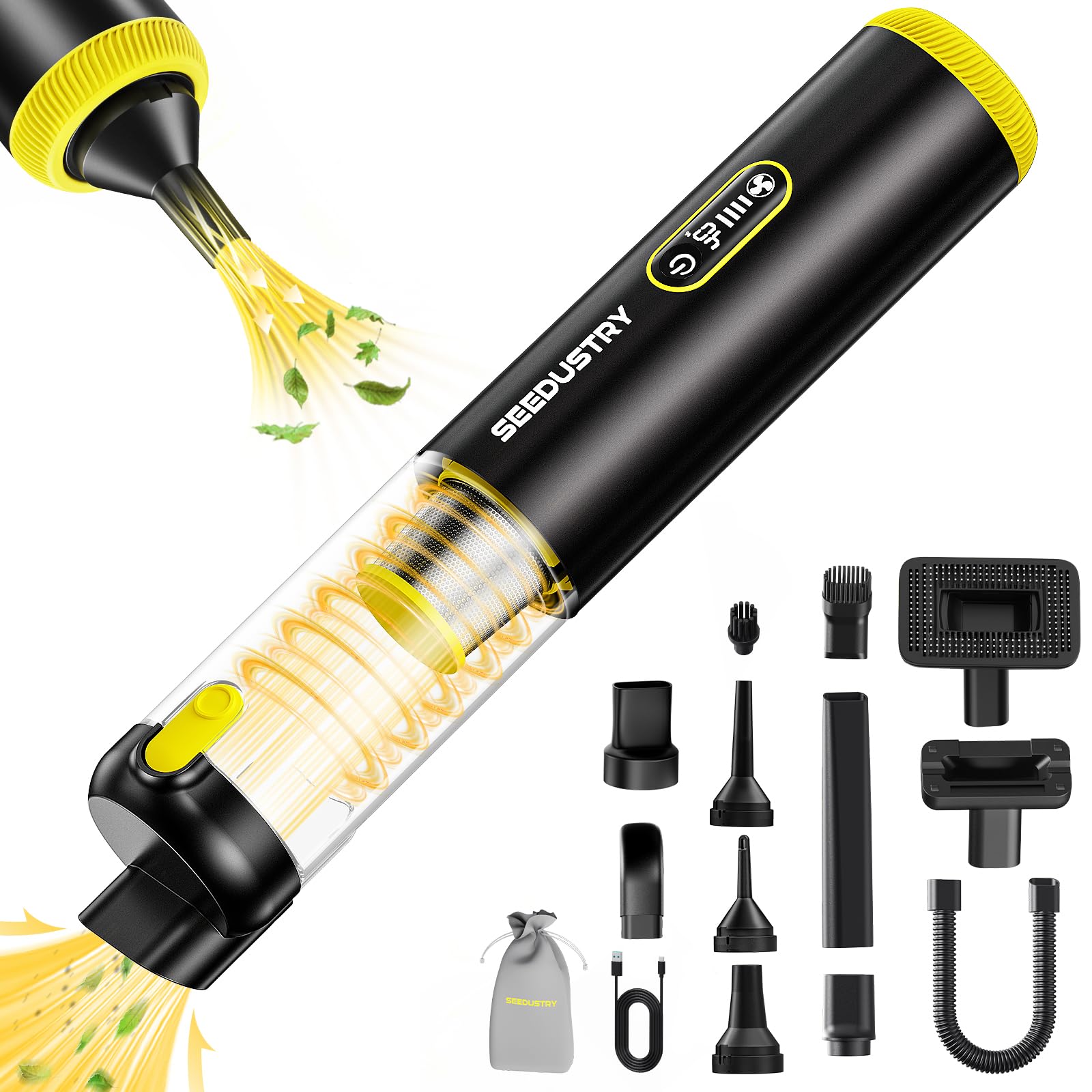 Aspirateur de voiture portable sans fil SEEDUSTRY V-C08 Pro 2025