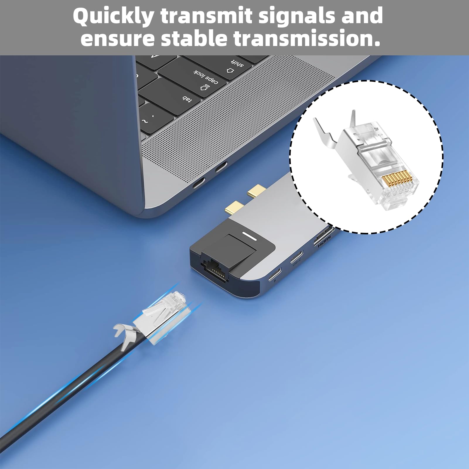 Conector RJ45 CAT 7 Pass Through, LEENUE CAT7 CAT6A para cables de