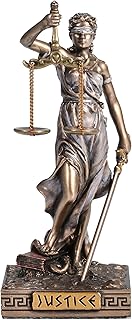 Veronese Design 4 Inch Lady Justice Greek Goddess Resin Hand Painted Miniature Figurine