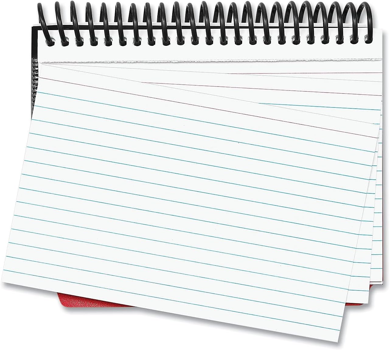 Universal UNV47302 4 x 6 Ruled Spiral Bound Index Card - White (120/Pack)