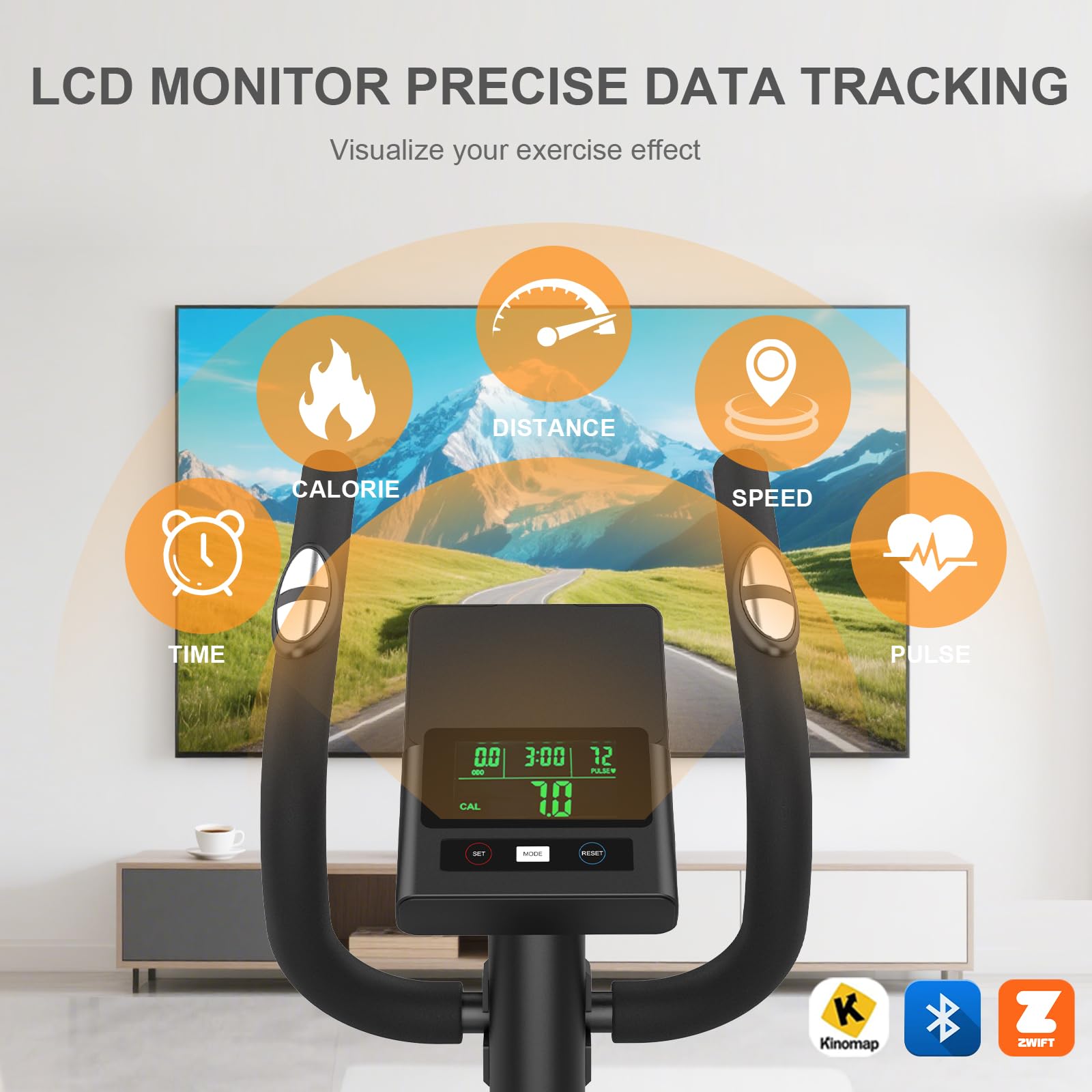 Neezee Ellittica,Macchina Ellittiche Magnetica con 16 Livelli di Resistenza,display LCD,Portaborraccia,Pedali antiscivolo,Capacità di Peso fino a 130KG,Cyclette Ellittica da Casa