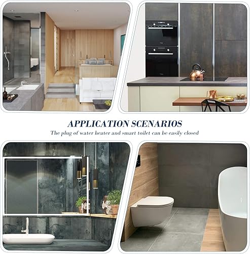 Miniatura 7 de Prueba Rv Breaker Box Cubierta de enchufe de estilo pegajoso Cubierta de doble posición Enchufe de pared Placa frontal Panel Caja Protector de caja