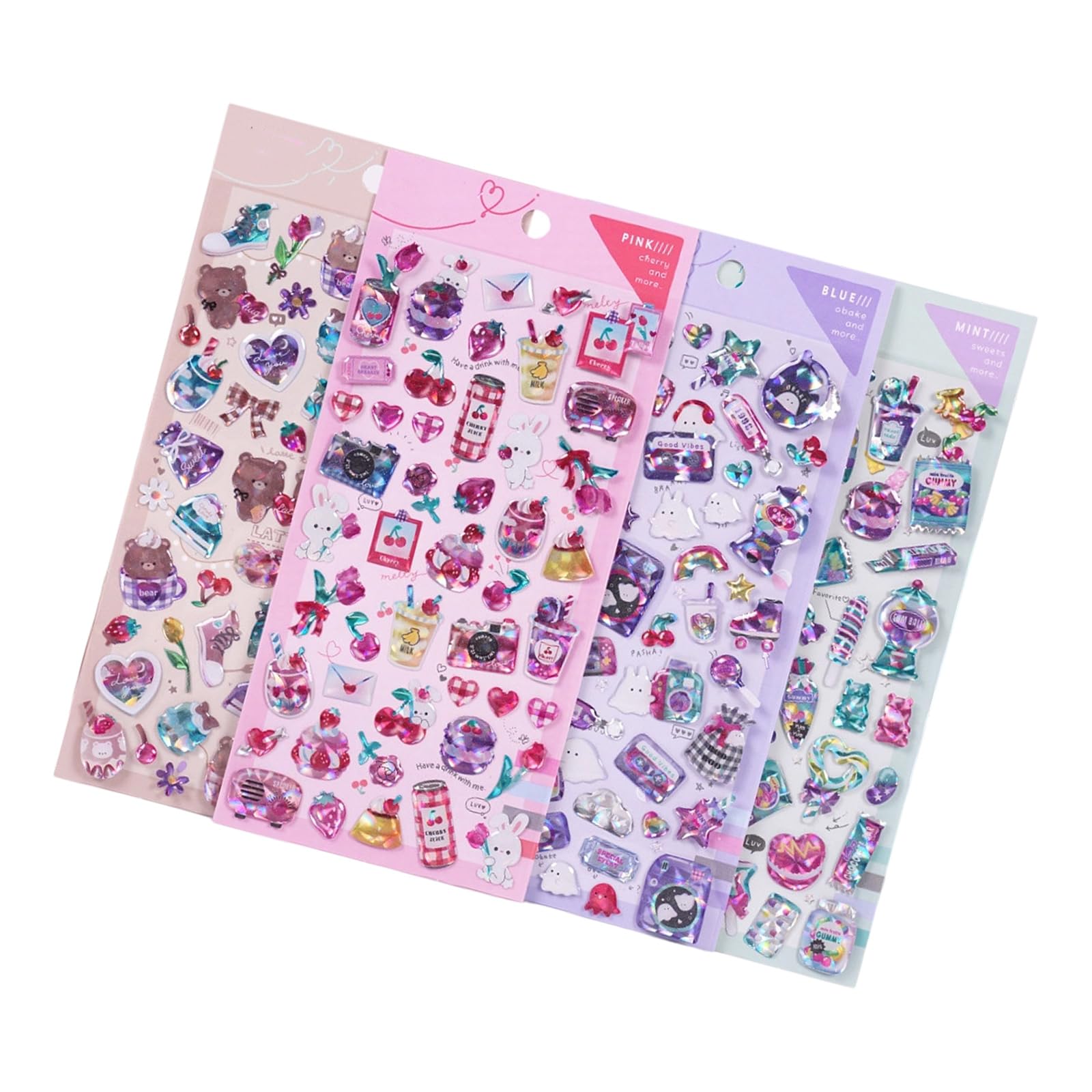 Decorative Puff Stickers for Adorable Stickers for Scrapbooking Journal Adorable Tiny Sticker for Scrapbooks